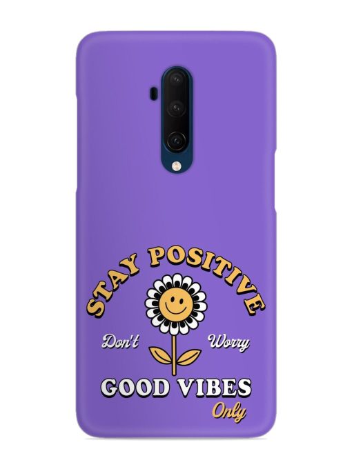 Retro Positive Flower Snap Case for Oneplus 7T Pro Zapvi