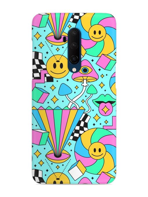 Trippy Rainbow 60S Snap Case for Oneplus 7T Pro Zapvi