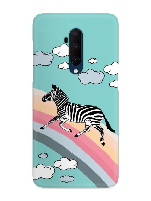 Running Zebra Snap Case for Oneplus 7T Pro Zapvi