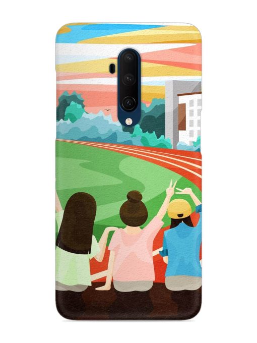 School Playground Snap Case for Oneplus 7T Pro Zapvi