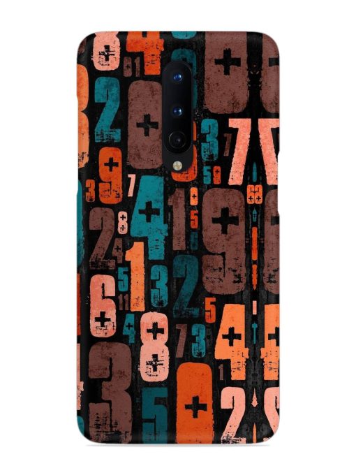 0 To 9 Art Snap Case for Oneplus 8 Zapvi