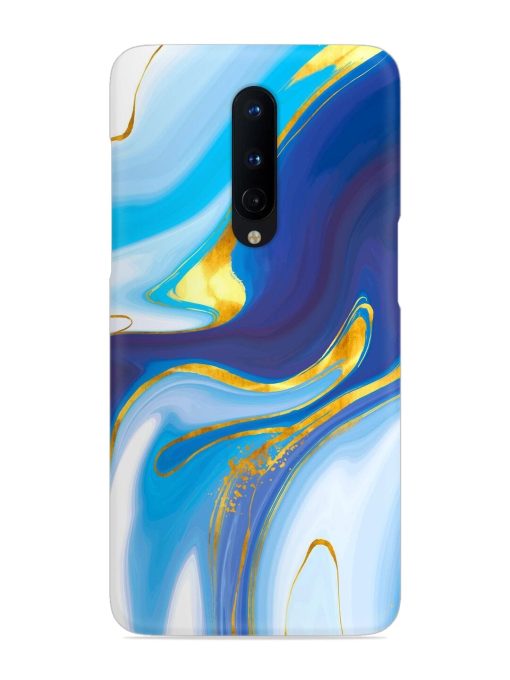 Watercolor Background With Golden Foil Snap Case for Oneplus 8 Zapvi