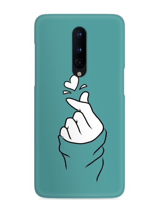 Korean Heart Sign Art Snap Case for Oneplus 8 Zapvi