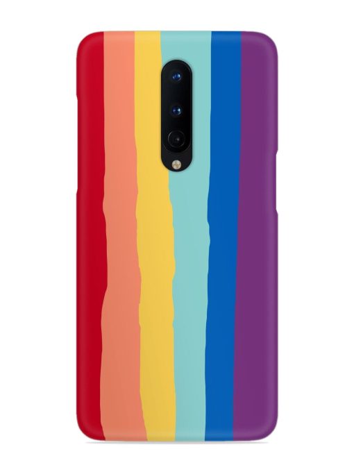 Rainbow Genuine Liquid Snap Case for Oneplus 8