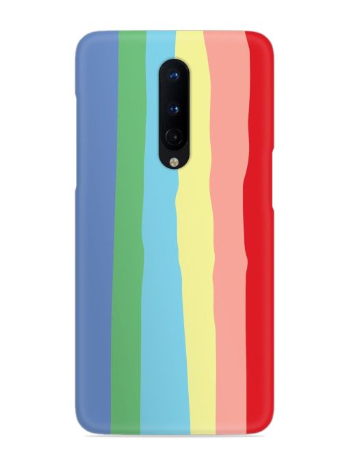 Rainbow Premium Shade Snap Case for Oneplus 8 Zapvi