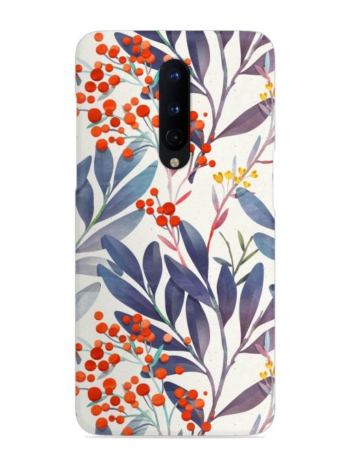 Seamless Floral Pattern Snap Case for Oneplus 8 Zapvi