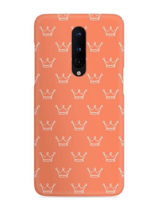 Hand Drawn Crown Snap Case for Oneplus 8