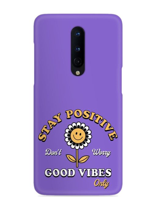 Retro Positive Flower Snap Case for Oneplus 8 Zapvi