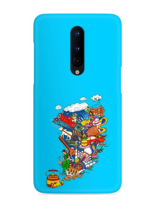 Vector Design Indian Snap Case for Oneplus 8 Zapvi