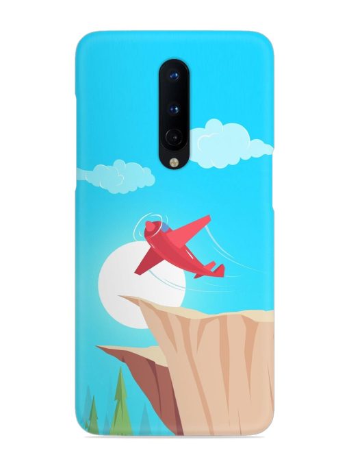 Small Planes In Flight Snap Case for Oneplus 8 Zapvi