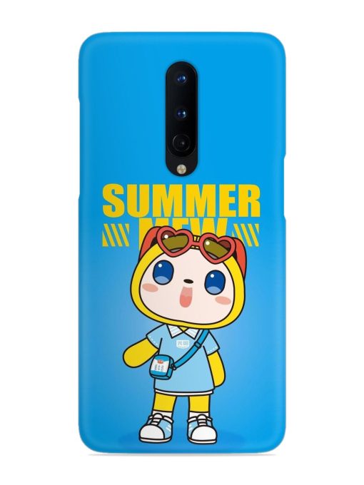 Summer Mew Cartoon Snap Case for Oneplus 8