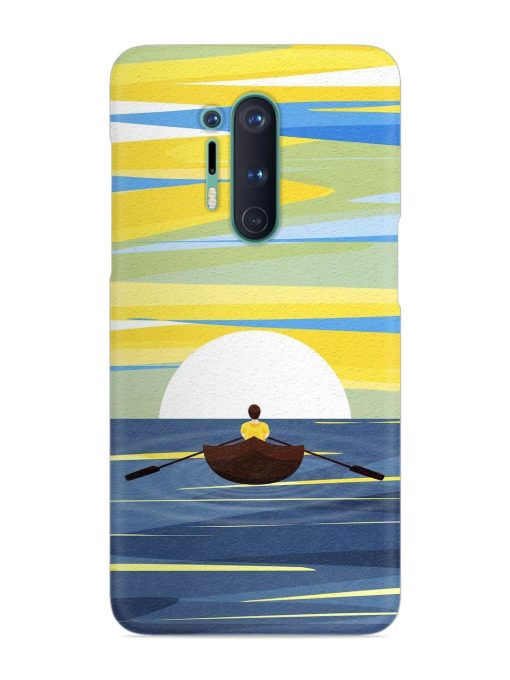 Rowing Person Ferry Paddle Snap Case for Oneplus 8 Pro Zapvi