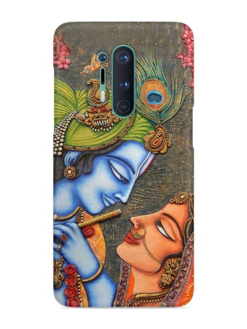 Lord Radha Krishna Flute Art Snap Case for Oneplus 8 Pro Zapvi