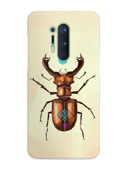 Stag Beetle Vector Snap Case for Oneplus 8 Pro Zapvi