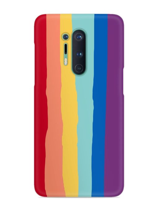 Rainbow Genuine Liquid Snap Case for Oneplus 8 Pro