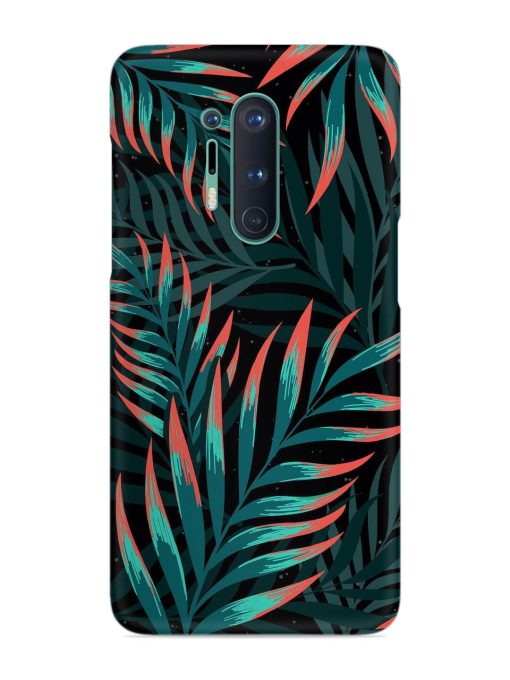 Green Leaf Art Snap Case for Oneplus 8 Pro Zapvi