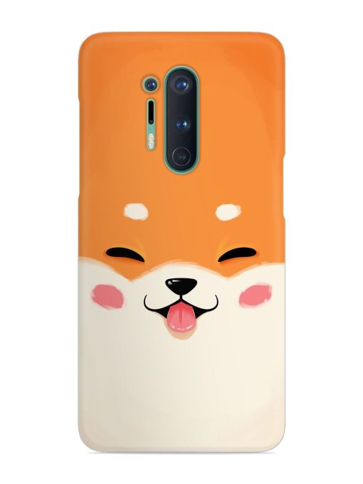 Happy Cat Art Snap Case for Oneplus 8 Pro Zapvi