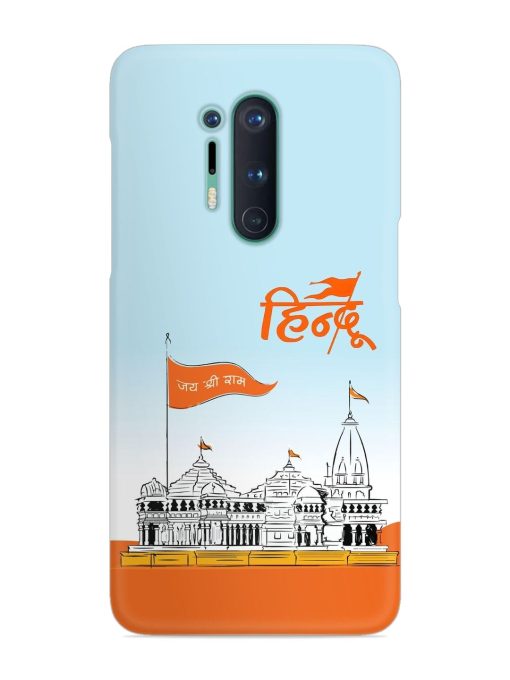 Ram Mandir Hindu Snap Case for Oneplus 8 Pro Zapvi