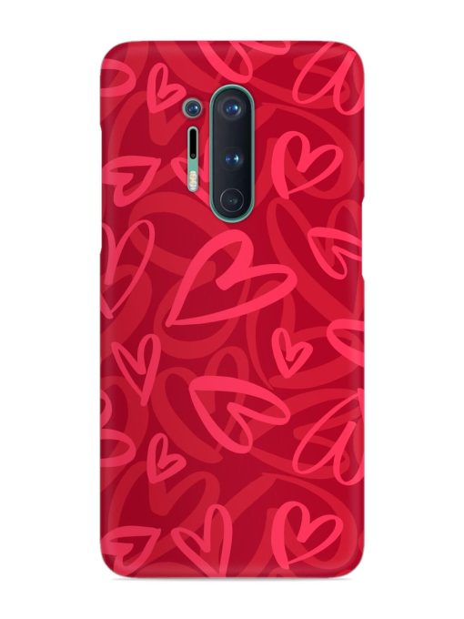 Seamless Romantic Pattern Snap Case for Oneplus 8 Pro Zapvi