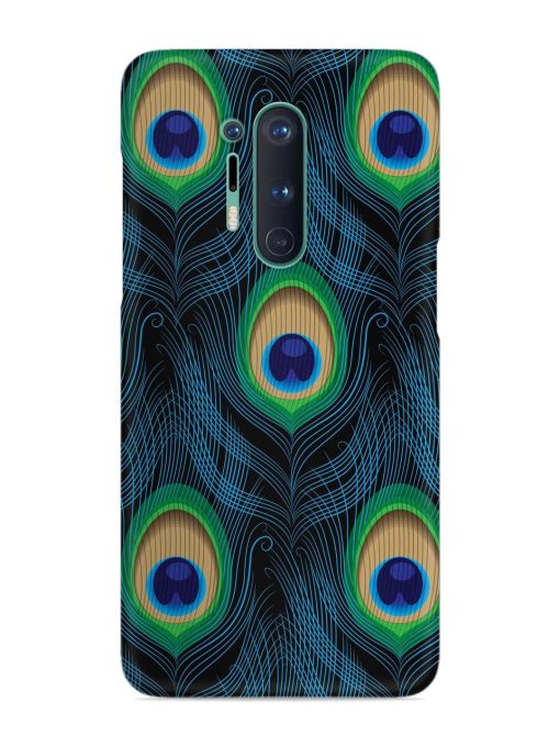 Seamless Pattern Peacock Snap Case for Oneplus 8 Pro Zapvi