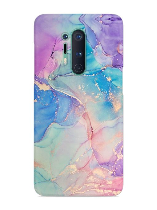 Alcohol Ink Colors Snap Case for Oneplus 8 Pro Zapvi