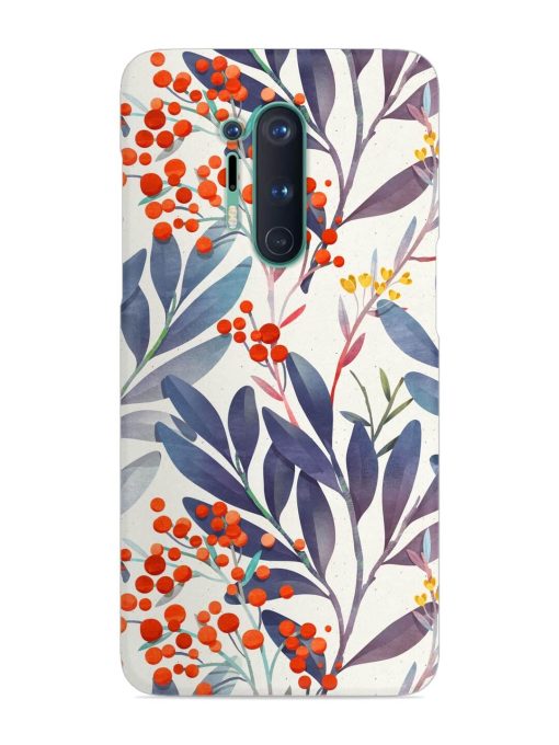 Seamless Floral Pattern Snap Case for Oneplus 8 Pro Zapvi