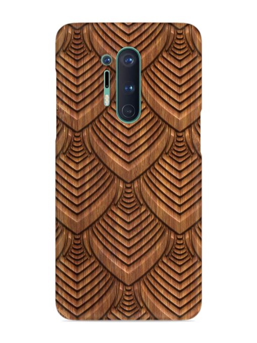 Carved Pattern On Snap Case for Oneplus 8 Pro Zapvi