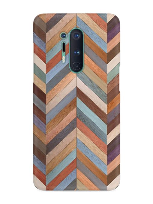 Seamless Wood Parquet Snap Case for Oneplus 8 Pro Zapvi