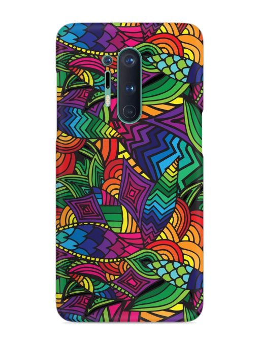 Abstract Multicolor Seamless Snap Case for Oneplus 8 Pro Zapvi