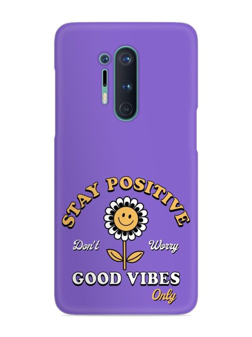 Retro Positive Flower Snap Case for Oneplus 8 Pro Zapvi