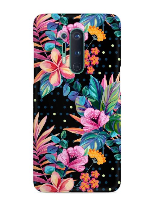 Seamless Floral Pattern Snap Case for Oneplus 8 Pro Zapvi