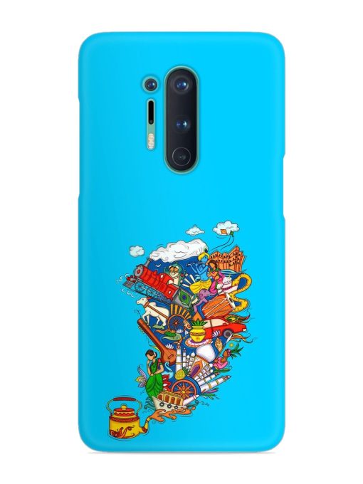 Vector Design Indian Snap Case for Oneplus 8 Pro Zapvi