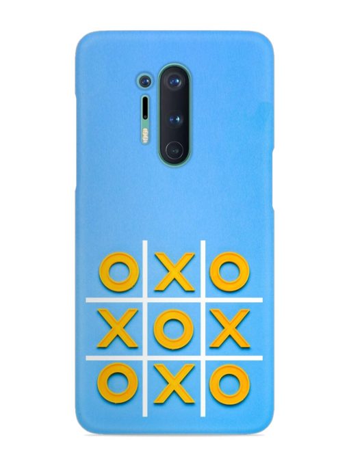 Yellow Plastic Crosses Snap Case for Oneplus 8 Pro Zapvi