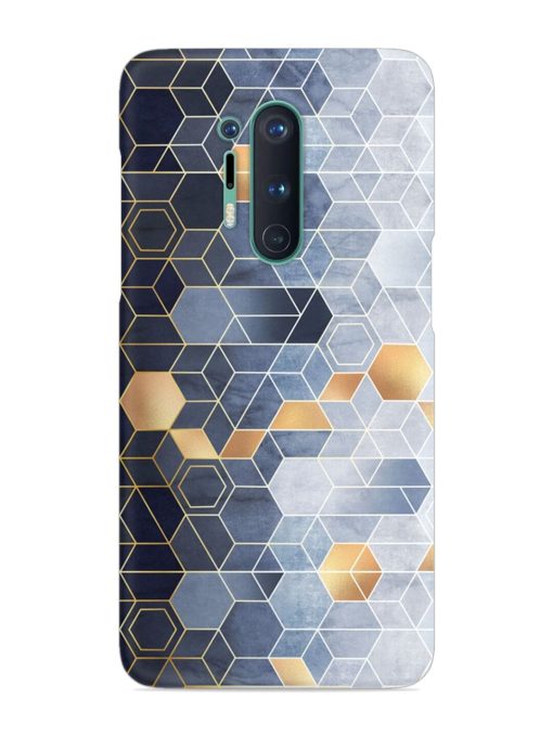 Geometric Abstraction Hexagons Snap Case for Oneplus 8 Pro Zapvi