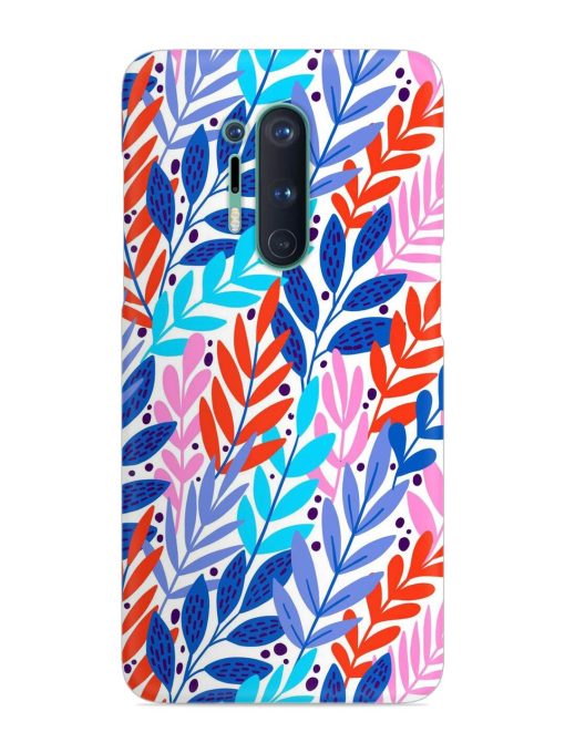 Bright Floral Tropical Snap Case for Oneplus 8 Pro Zapvi