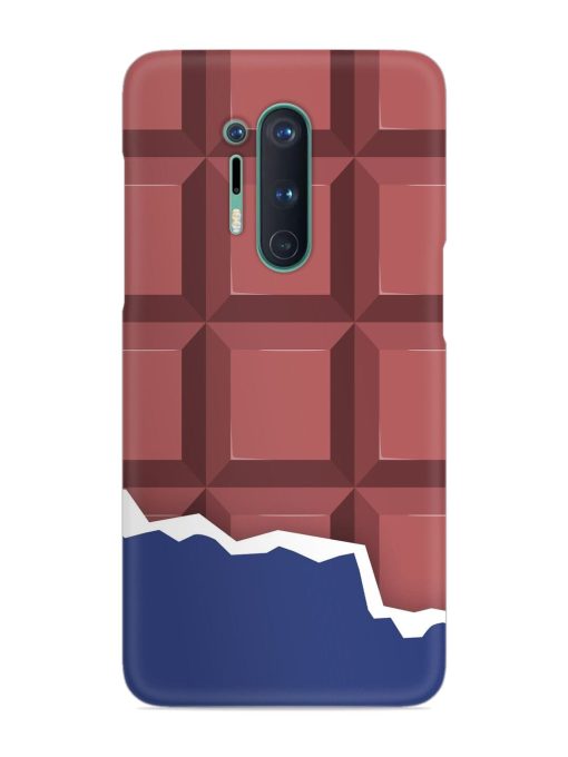 Chocolate Vector Art Snap Case for Oneplus 8 Pro Zapvi