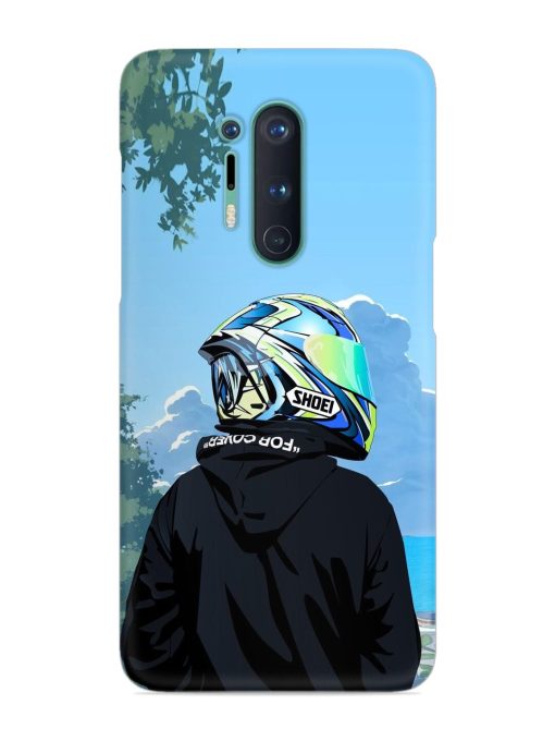 Rider With Helmet Snap Case for Oneplus 8 Pro