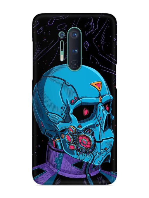 Skull Robo Vector Snap Case for Oneplus 8 Pro Zapvi