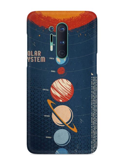 Solar System Vector Snap Case for Oneplus 8 Pro Zapvi