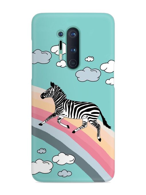 Running Zebra Snap Case for Oneplus 8 Pro Zapvi