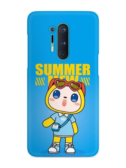 Summer Mew Cartoon Snap Case for Oneplus 8 Pro Zapvi