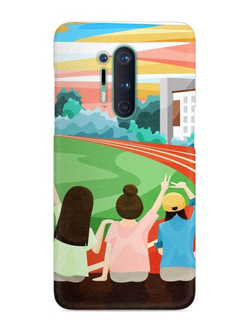 School Playground Snap Case for Oneplus 8 Pro Zapvi