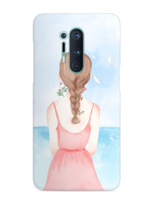 Watercolor Girl Vector Snap Case for Oneplus 8 Pro