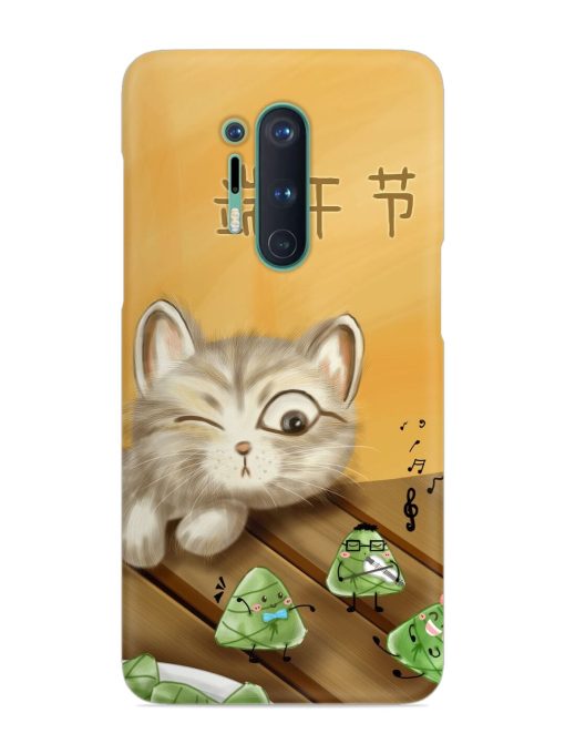 Cat Scorpion Dancing Snap Case for Oneplus 8 Pro Zapvi