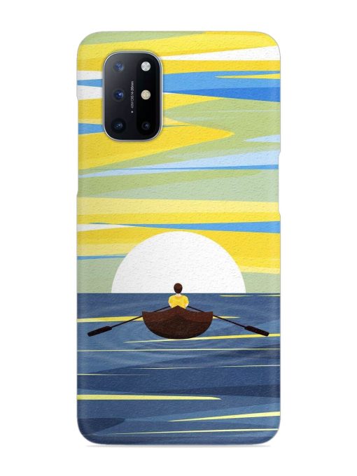 Rowing Person Ferry Paddle Snap Case for Oneplus 8T (5G) Zapvi