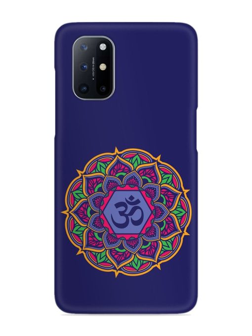 Om Mandala Art Blue Snap Case for Oneplus 8T (5G) Zapvi