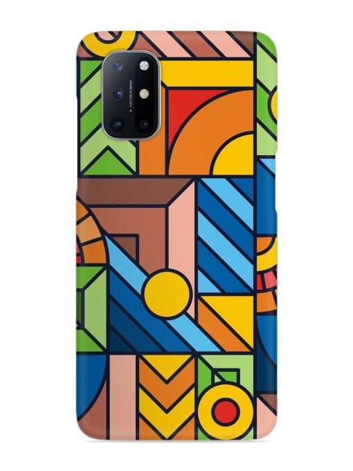 Colorful Geometric Snap Case for Oneplus 8T (5G) Zapvi