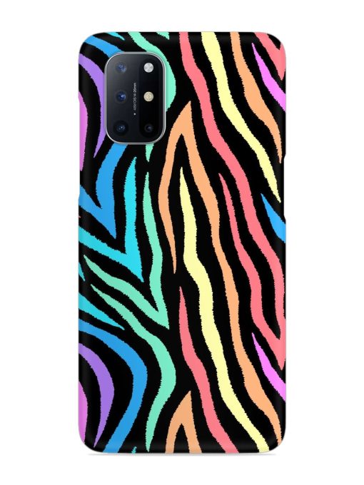 Colorful Abstract Zebra Snap Case for Oneplus 8T (5G)