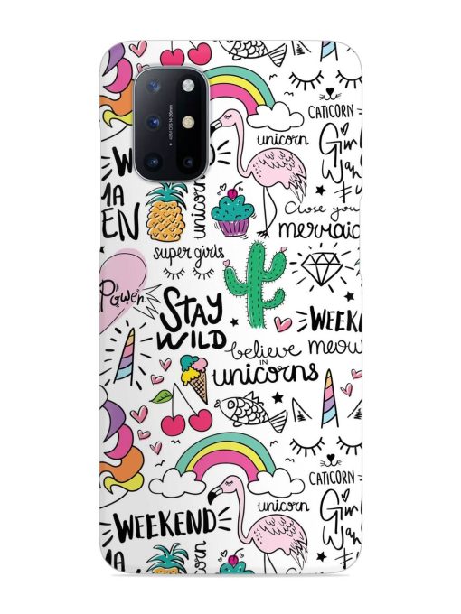 Unicorn Ice Cream Snap Case for Oneplus 8T (5G) Zapvi