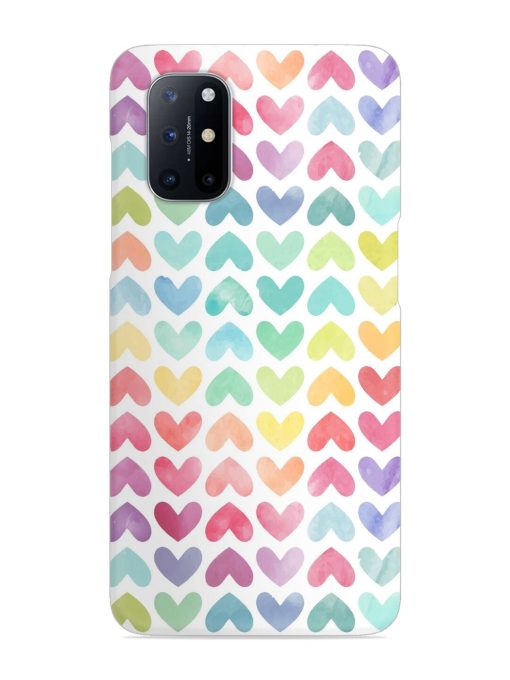 Seamless Colorful Watercolor Snap Case for Oneplus 8T (5G) Zapvi